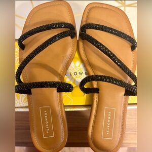 Yellow box sandals size 7